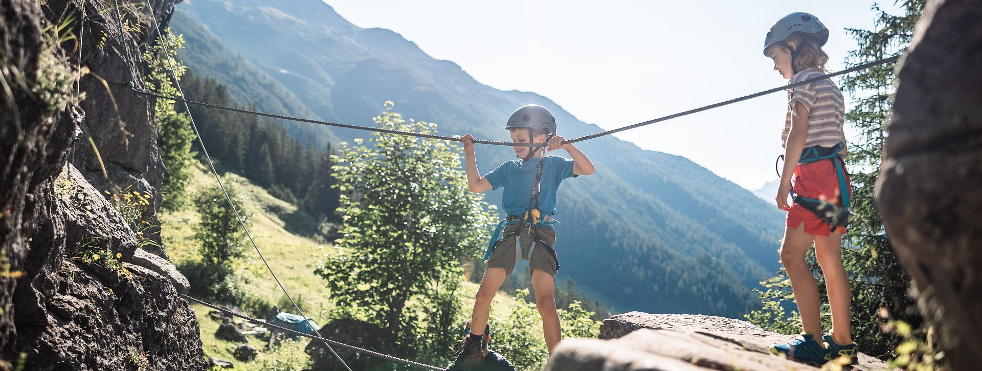 Kinderklettern in Warth-Schröcken am Arlberg