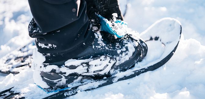 Snowshoeing in Warth-Schröcken.