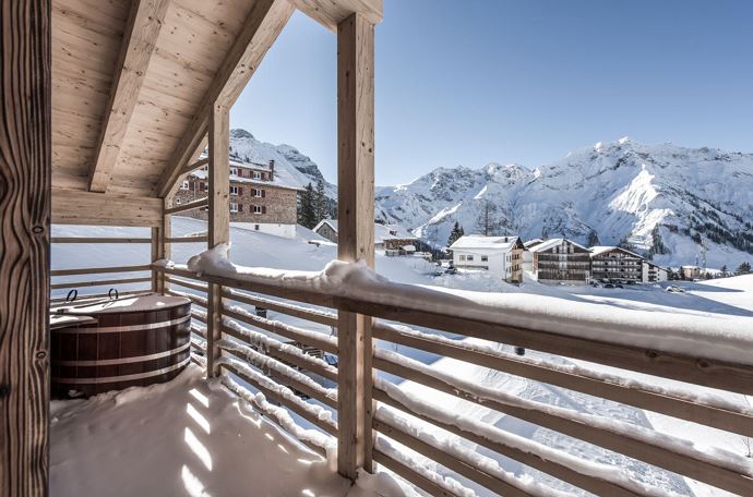 Alle Chalets haben einen traumhaften Ausblick