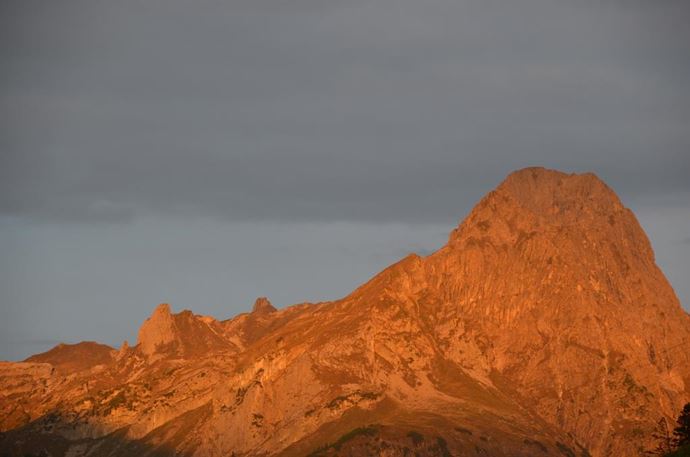 Haus Alpenblick-Sonnenuntergang