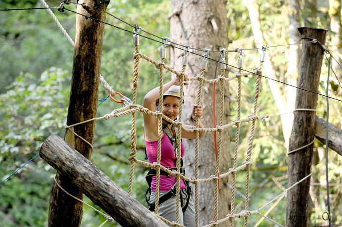 Mega Swing im Abenteuerpark