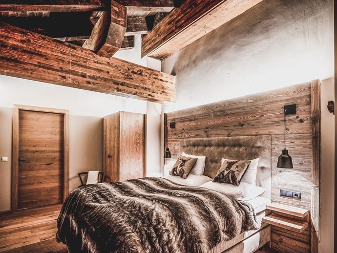 Alpenparks Arlberg Penthouse Schlafzimmer