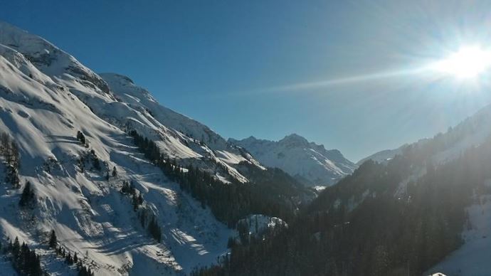 Blick vom Haus nach Lech