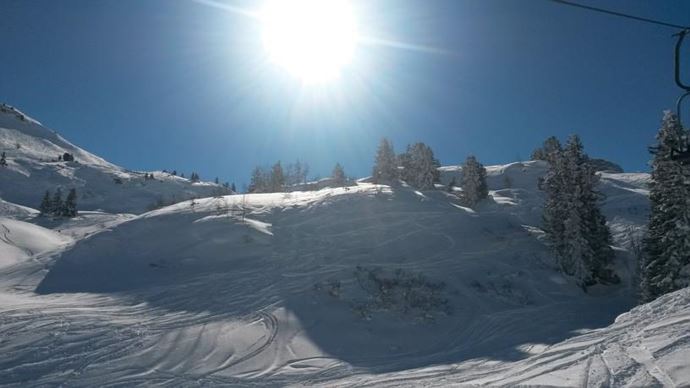 Skifahren und Natur pur