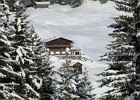 Idyllische Lage unsers Hauses in Winterlandschaft